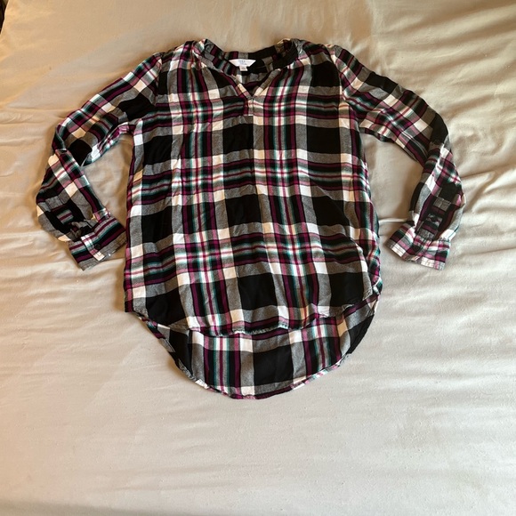 Time and Tru flannel blouse - Picture 3 of 5